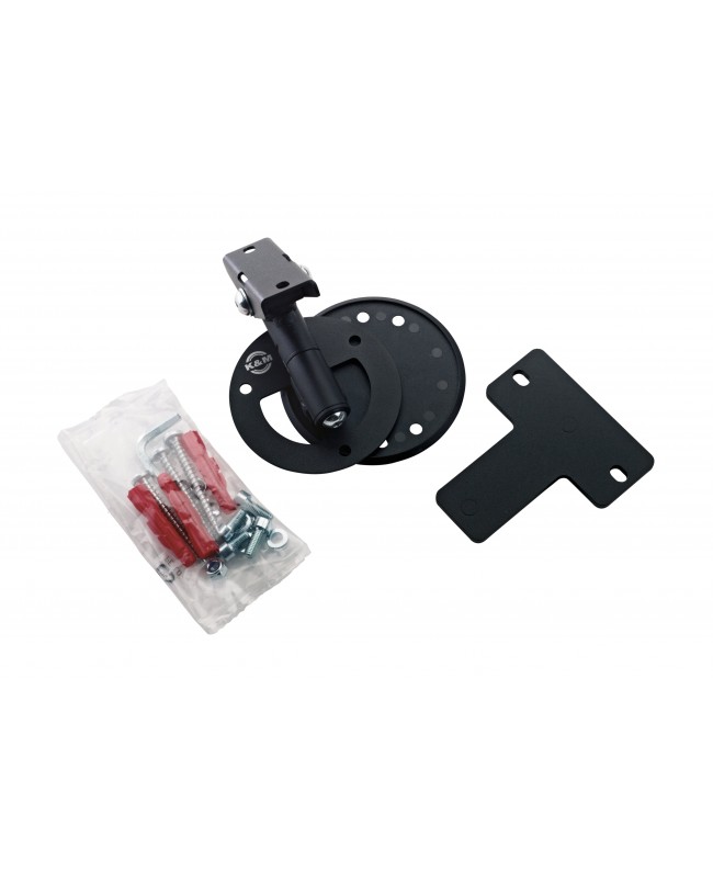 K&M 24161 Universal speaker wall mount structured black
