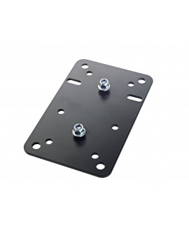K&M 24352 Adapter panel 1 black
