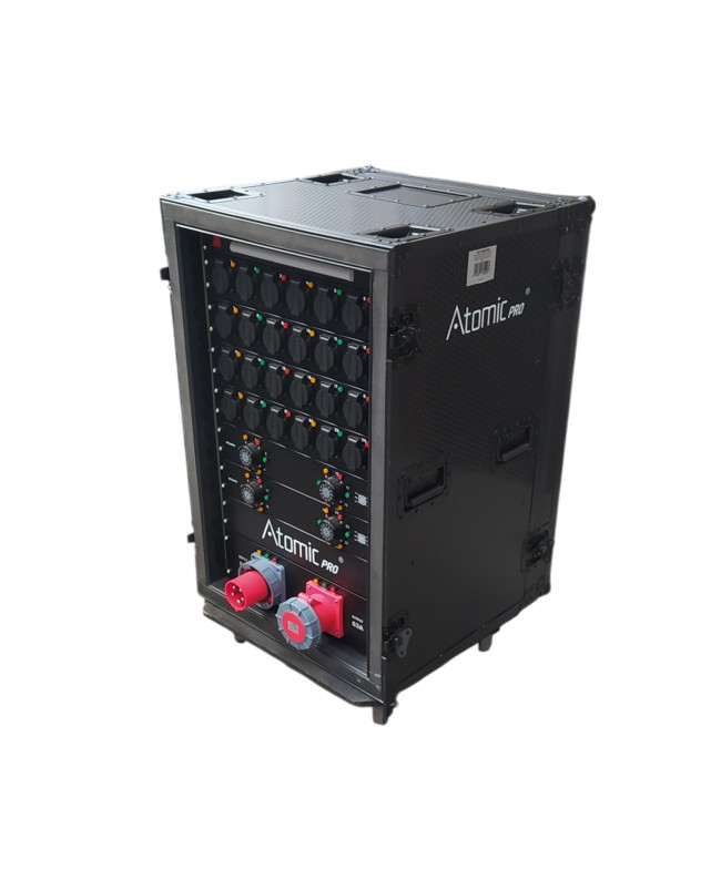 Atomic Pro power distribution unit Proline 63A with flight case | 19P compatible