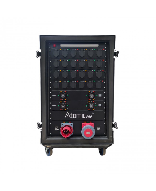 Atomic Pro power distribution unit Proline 63A with flight case | 19P compatible