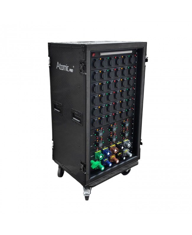 Atomic Pro Powerbox 250A 36*16A Shuko + 6 Socapex Out + Power Locking In/Out