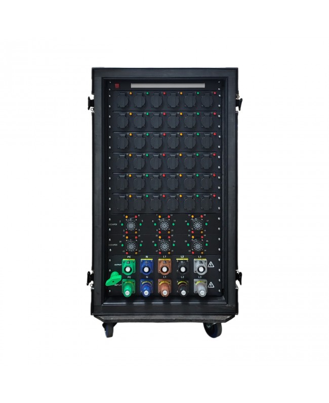 Atomic Pro Powerbox 250A 36*16A Shuko + 6 Socapex Out + Power Locking In/Out