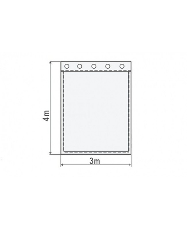Atomic Pro Fondale 3 x 4 m white