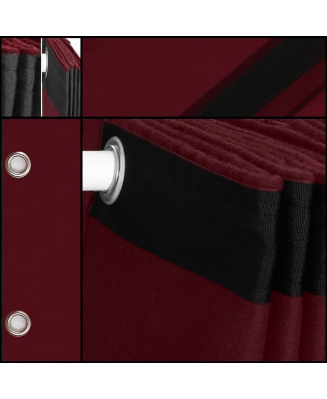 PRO-SHOW Background 5 x 6 m burgundy