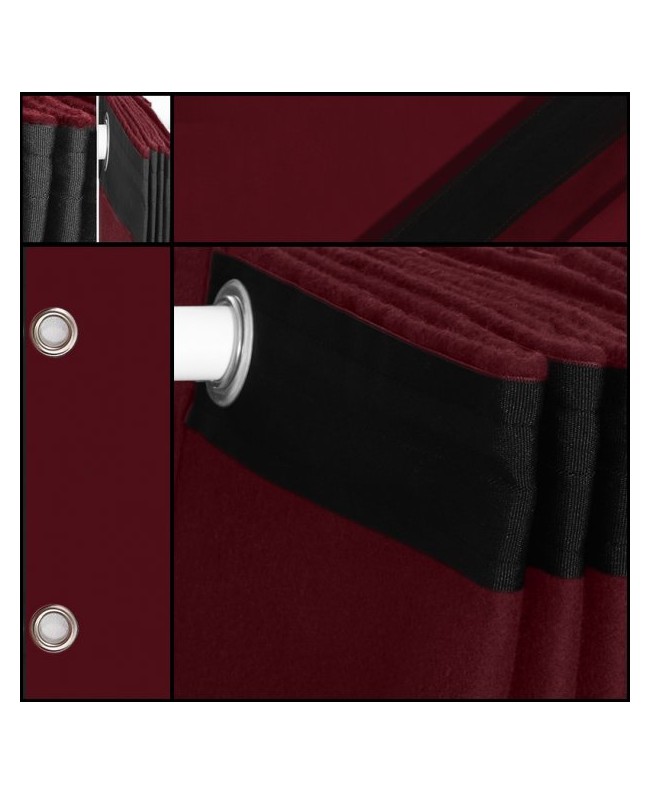 PRO-SHOW Background 3 x 3 m burgundy