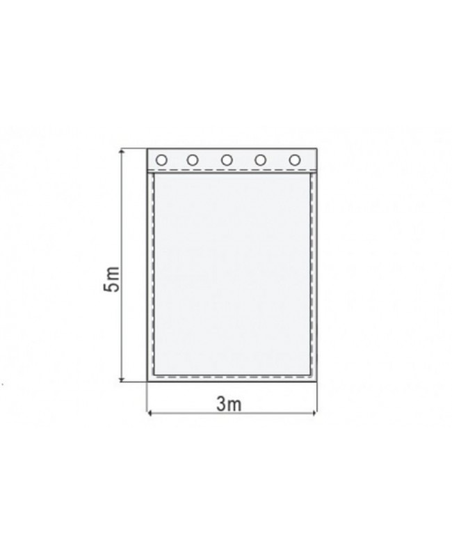 PRO-SHOW Backdrop 3 x 5 m mediumgray