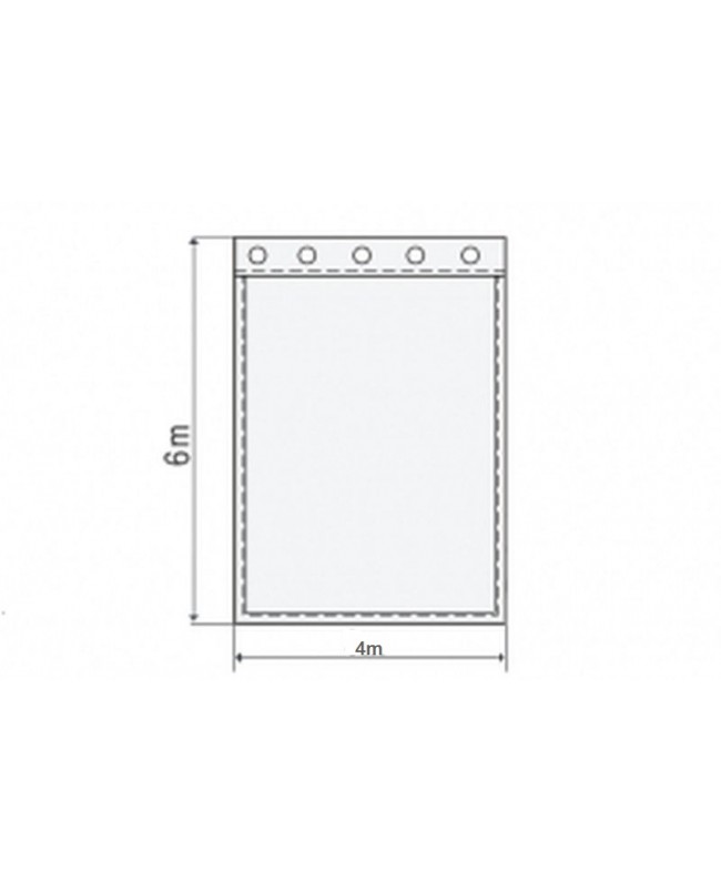 PRO-SHOW Seabed 4 x 6 m marineblue