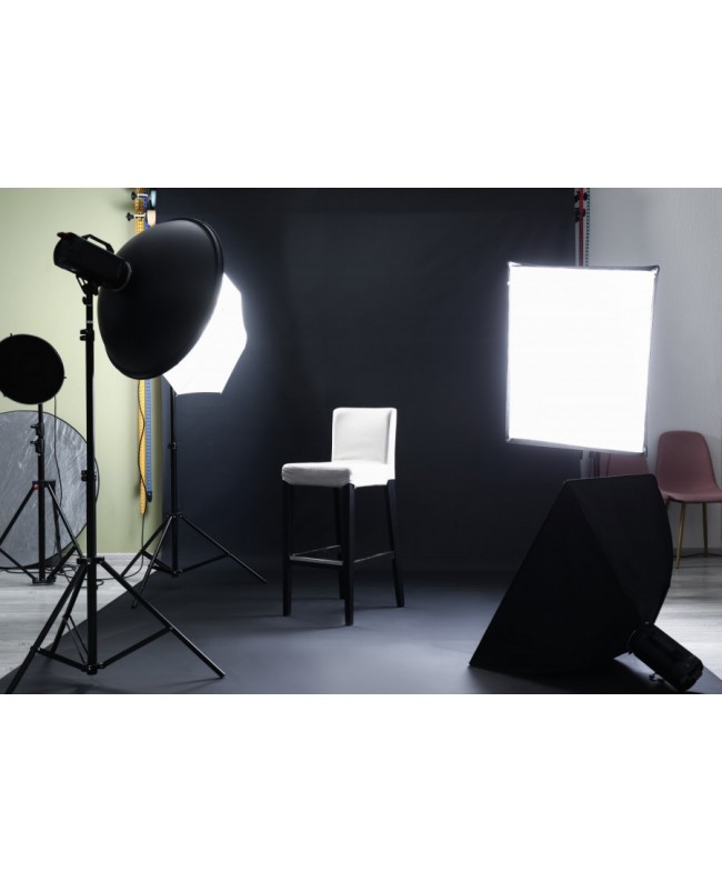 Atomic Pro Fondale fotografico professionale 6 x 8 m | Nero