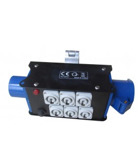 Atomic Pro Distributore PD10- In 16A 220V - Out 1X16A 220V + 6X Power Locking 16A