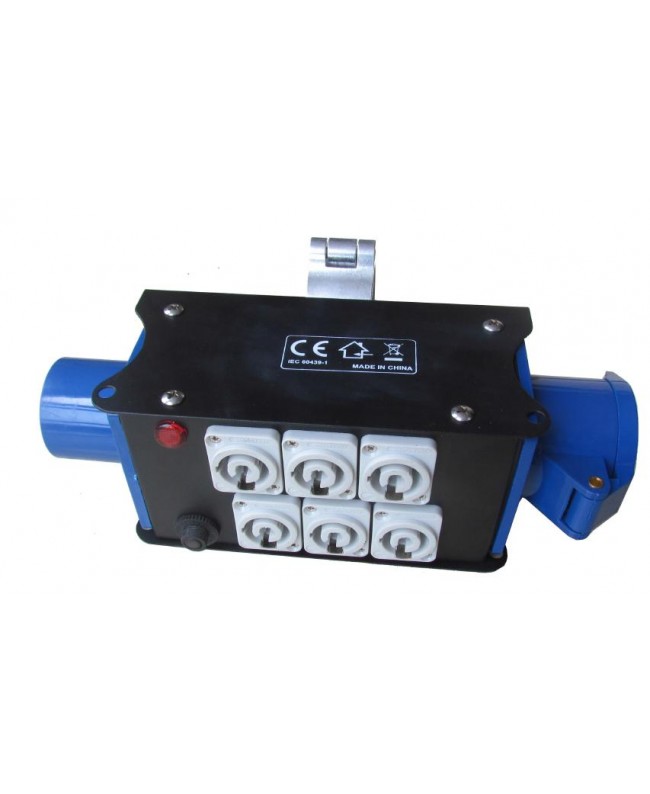 Atomic Pro Distributor PD10- In 16A 220V - Out 1X16A 220V + 6X Power Locking 16A