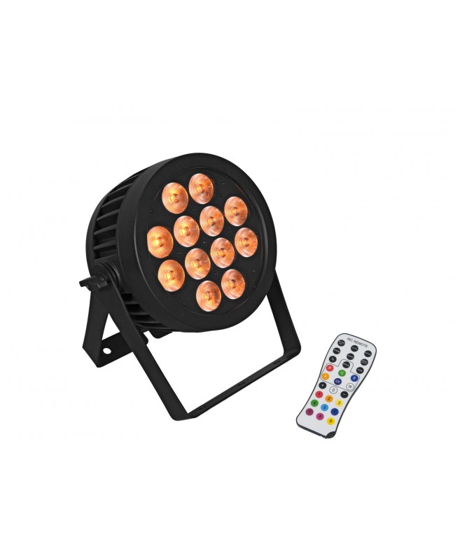 Eurolite Set 8x LED IP PAR 12x8W QCL Spot + Case mit Rollen
