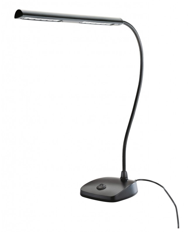 K&M 12296 LED piano lamp - black Piano Lamps