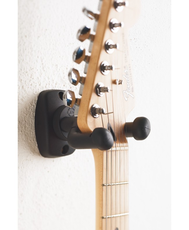 K&M 16250 Guitar wall mount - black Wall Mounts