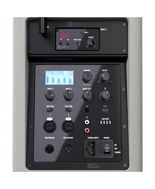 LD Systems ANNY 8 BPH B6 G Akkubetriebene PA-Lautsprecher