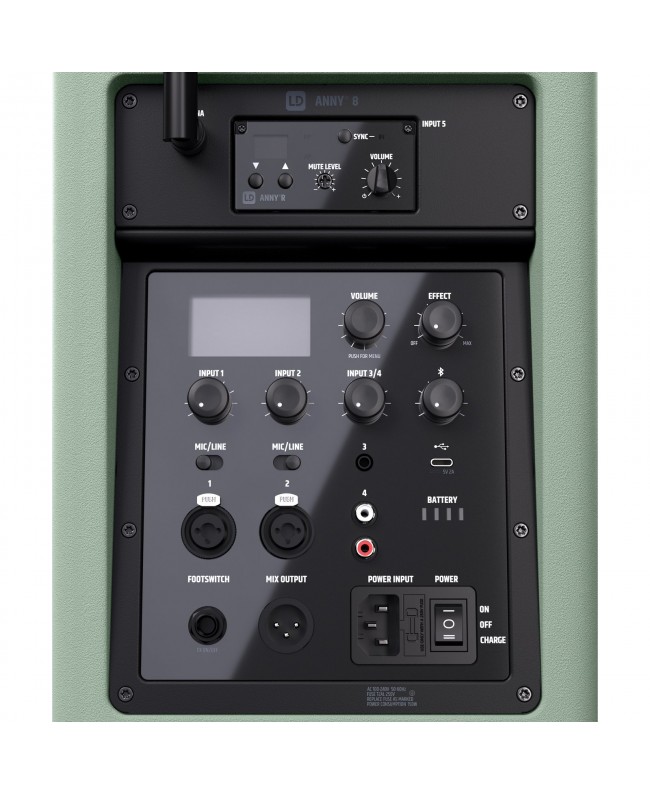 LD Systems ANNY 8 BPH B6 GN Akkubetriebene PA-Lautsprecher