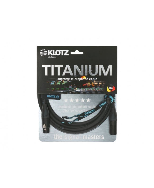 KLOTZ TITANIUM TI-M0100 XLR Microphone Cables
