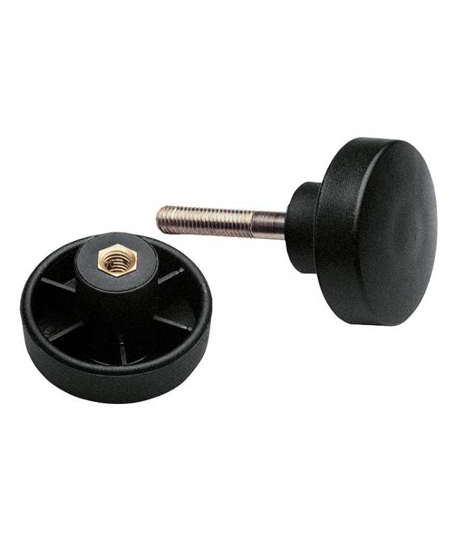 K&M 21394 Screw fitting set (4 pcs.) - black Accessories