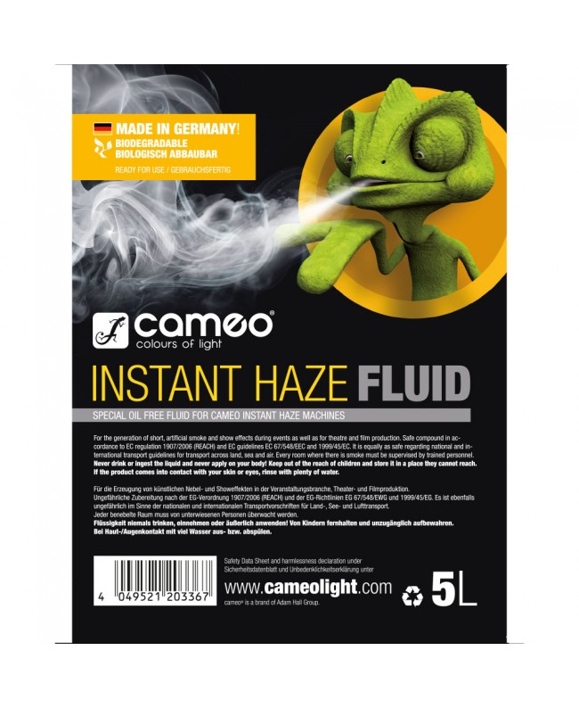 Cameo INSTANT HAZE FLUID 5 L Liquidi per fumo