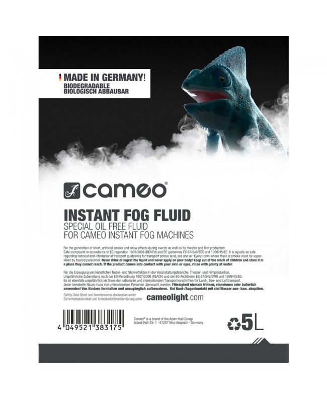 Cameo INSTANT FOG FLUID 5 L Liquidi per fumo