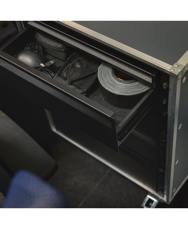 Adam Hall 19 Parts RACK DRAWER 02 DOUBLE ERGO Drawer
