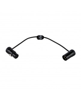 DAP FLX19 - bal. XLR/M 3P to XLR/F 3P Patch Cable 0.30 m DMX Kabel