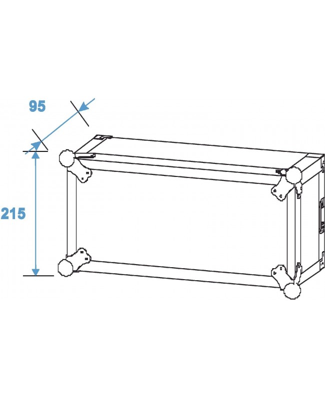 ROADINGER Amplifier Rack PR-2, 4U, 47cm deep Rack 19"