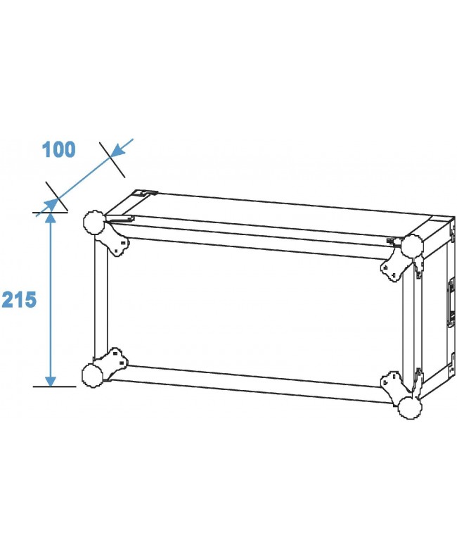 ROADINGER Verstärkerrack PR-2ST, 4HE, 57cm tief 19" Rack