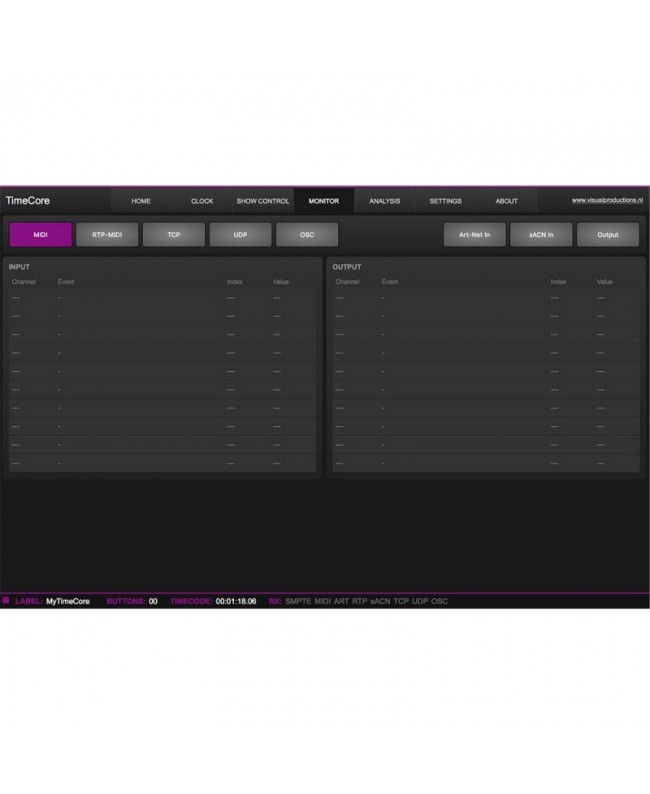 Visual Productions TimeCore Software Controller