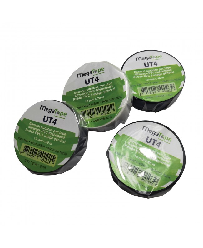 MEGATAPE UT4 White - 19 mm / 20 m Insulating Tape