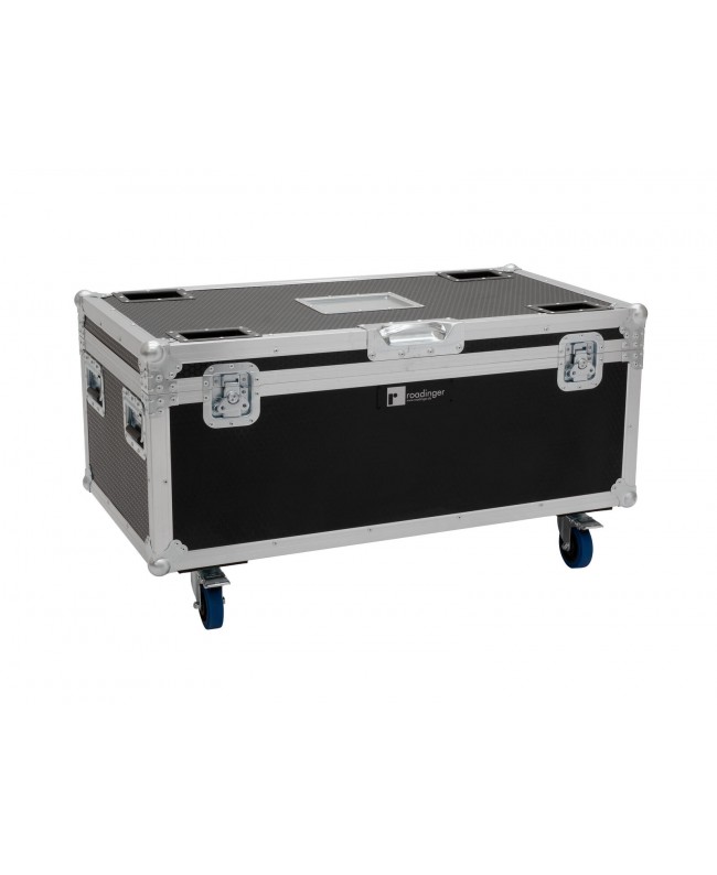 Roadinger Flightcase 4x Multiflood IP 18x10W RGBW Wash CRMX, with wheels MK2 Cases for spotlights