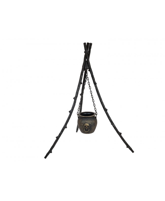 Europalms Halloween Hexenkessel mit Dreibein, animiert, 145cm
