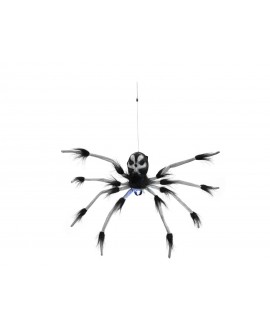 Europalms Halloween Abseilende Dekospinne, animiert, 60cm