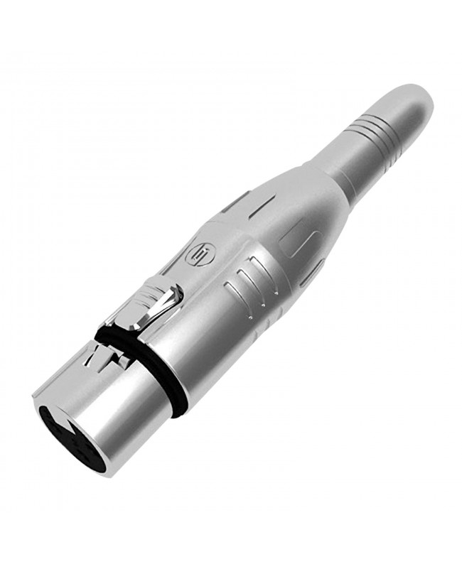 SEETRONIC XLR 3P female to Jack stereo female Gold contacts - silver housing