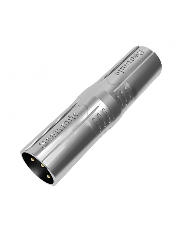 SEETRONIC XLR 3P male to XLR 5P male Gold contacts - silver housing