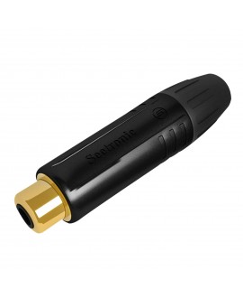SEETRONIC Connettore RCA, femmina, alloggiamento di colore nero