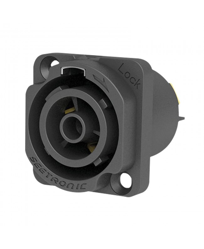 SEETRONIC Power Pro True Outlet Chassis Connector - Female - D-Size Power Twist TRUE Einbausteckverbinder