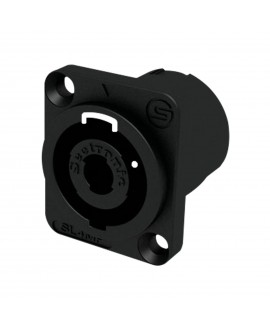 SEETRONIC 4-Pin Speaker Chassis Female connector - D-size Speaker Twist Einbausteckverbinder