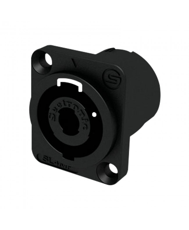 SEETRONIC 4-Pin Speaker Chassis Female connector - D-size Speaker Twist Einbausteckverbinder