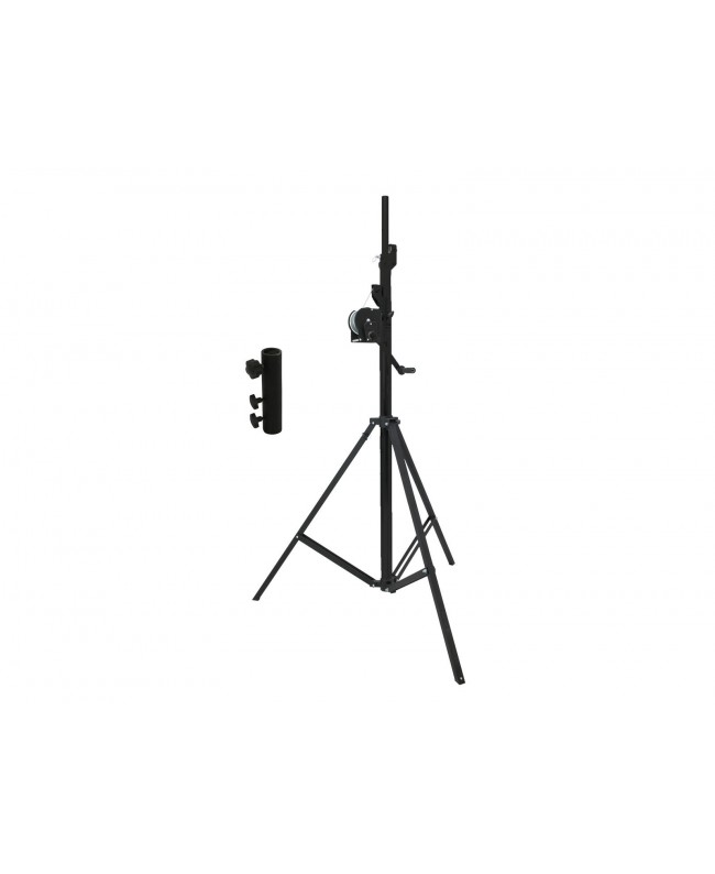 Eurolite Set STT-400/85 Winch Stand TÜV/GS black + STV-3529 Adapter long Supporti per luci