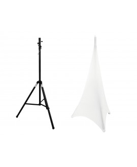 Eurolite Set STV-40S-WOT Steel Stand + Tripod Cover white Supporti per casse