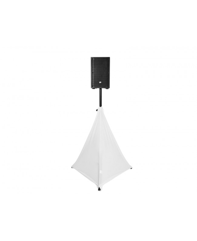 Eurolite Set STV-40S-WOT Steel Stand + Tripod Cover white Speaker Supports