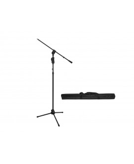 Omnitronic Set Mikrofonstativ MS-3 schwarz + Tasche Bodenstative
