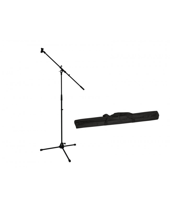Omnitronic Set Microphone Tripod with Boom PRO bk + Bag Supporti da pavimento