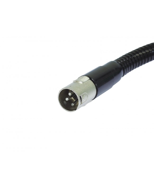 Omnitronic Gooseneck black XLR/XLR, 47cm Gooseneck