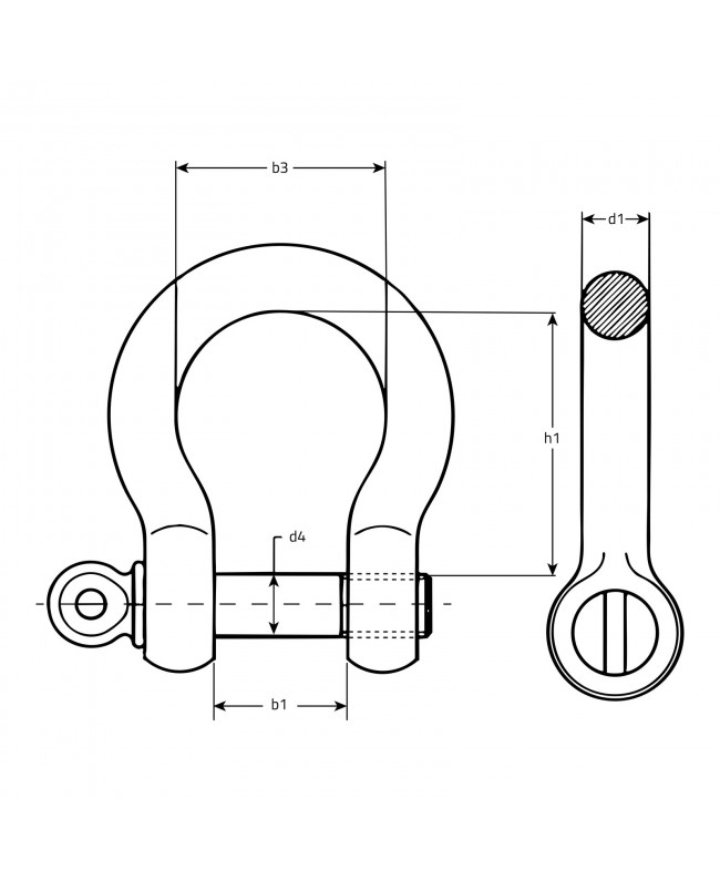 RIGGATEC Shackle 5/8 | WLL 3,25t | black