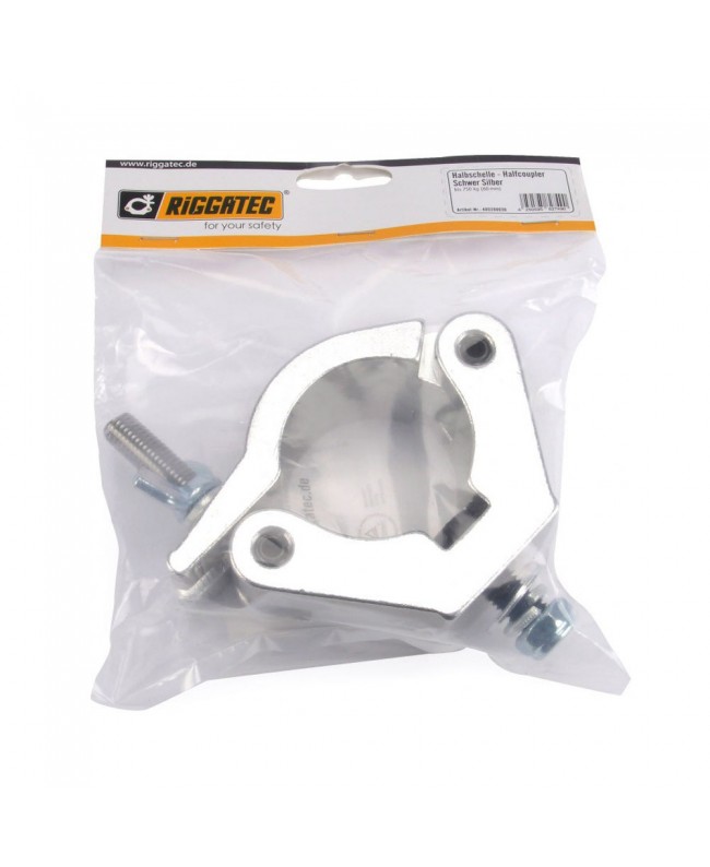 RIGGATEC Half Coupler Clamp | silver | 60mm | WLL 750kg