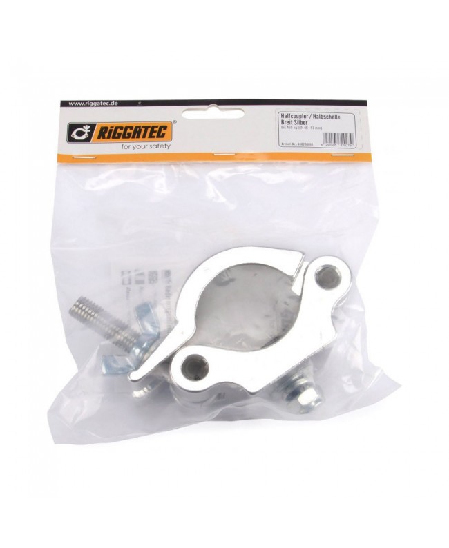 RIGGATEC Half Coupler Clamp | silver | WLL 500kg