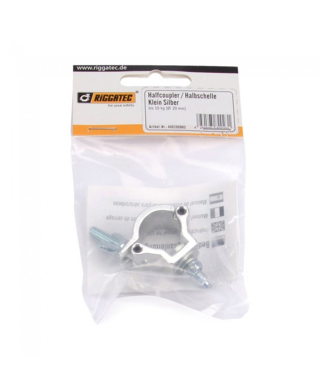 RIGGATEC Half Coupler Clamp | silver | WLL 10kg