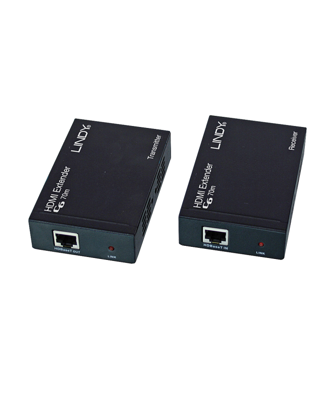 LINDY Extender HDBaseT Cat.6 HDMI & IR con PoC, 70m Extender segnale Video
