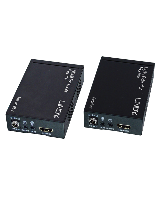 LINDY Extender HDBaseT Cat.6 HDMI & IR con PoC, 70m Extender segnale Video